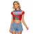 Personalized Cuba Christmas Raglan Cropped T Shirt Coat Of Arms Xmas Vibe - Wonder Print Shop