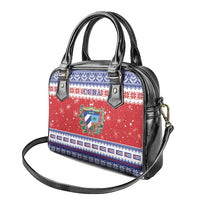 Cuba Christmas Shoulder Handbag Coat Of Arms Xmas Vibe - Wonder Print Shop
