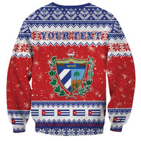 Personalized Cuba Christmas Sweatshirt Coat Of Arms Xmas Vibe - Wonder Print Shop
