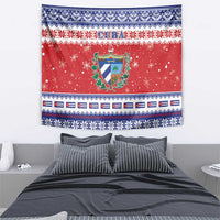 Cuba Christmas Tapestry Coat Of Arms Xmas Vibe - Wonder Print Shop