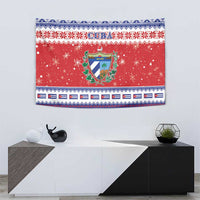 Cuba Christmas Tapestry Coat Of Arms Xmas Vibe - Wonder Print Shop