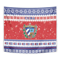 Cuba Christmas Tapestry Coat Of Arms Xmas Vibe - Wonder Print Shop
