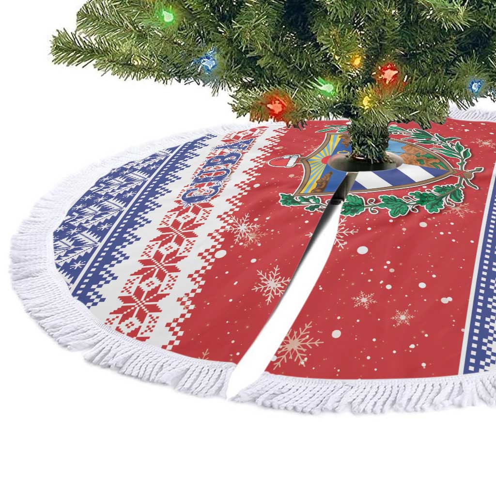 Cuba Christmas Tree Skirt Coat Of Arms Xmas Vibe - Wonder Print Shop