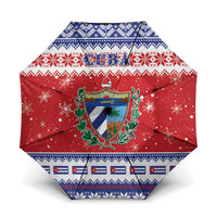 Cuba Christmas Umbrella Coat Of Arms Xmas Vibe - Wonder Print Shop