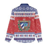 Personalized Cuba Christmas Women Casual Shirt Coat Of Arms Xmas Vibe - Wonder Print Shop