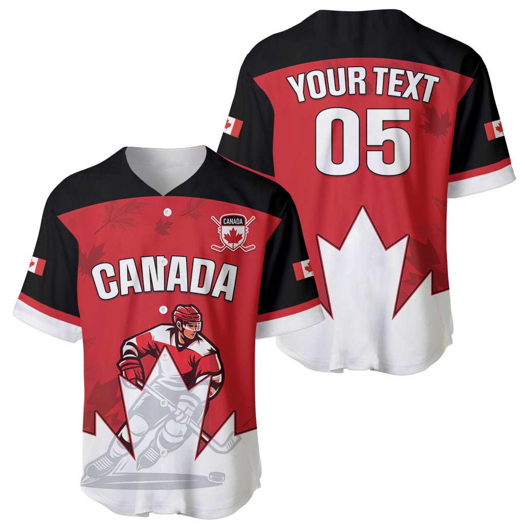 Custom Canada Hockey Baseball Jersey Maple Leaves Sporty Style