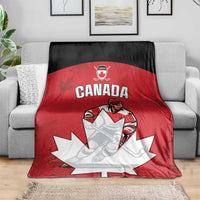 Canada Hockey Blanket Maple Leaves Sporty Style