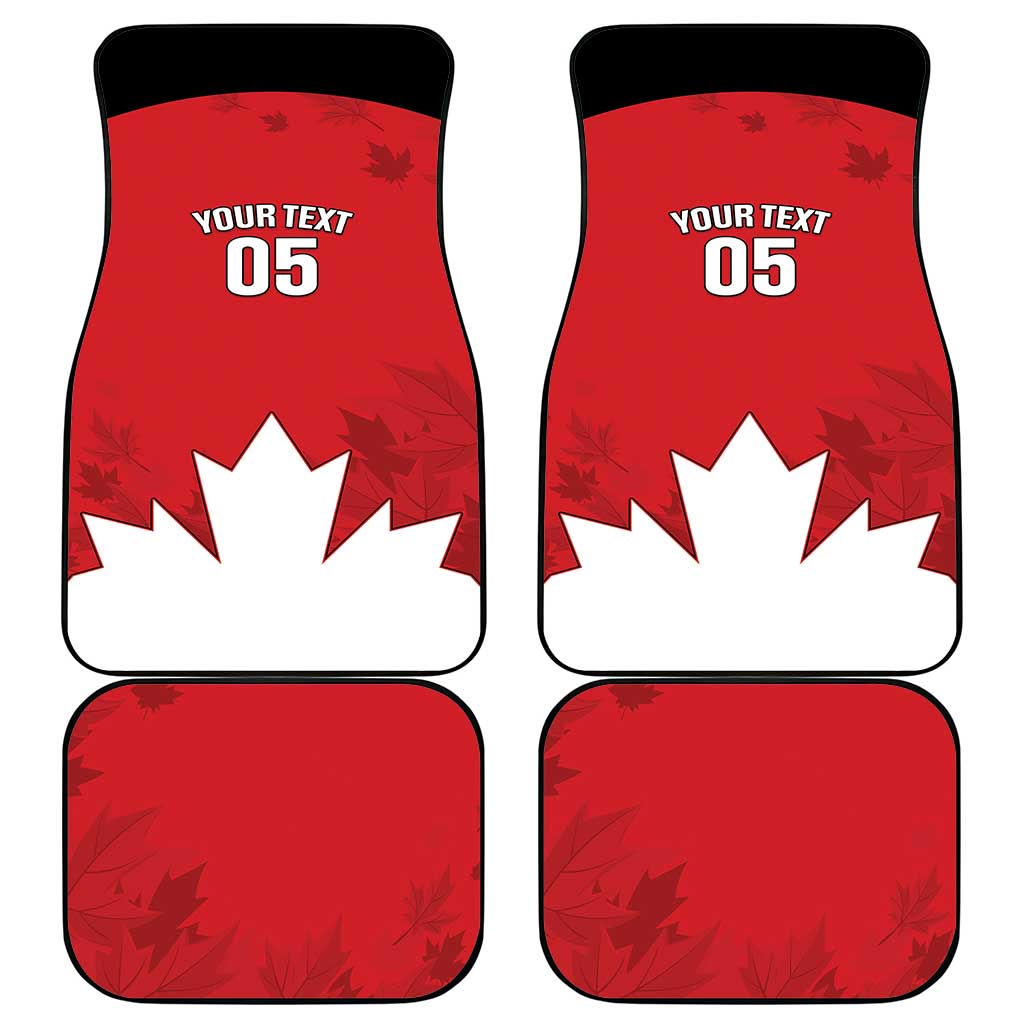 Canada Hockey Car Mats Maple Leaves Sporty Style