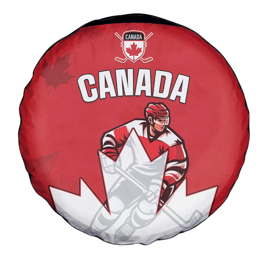 Canada Hockey Spare Tire Cover Maple Leaves Sporty Style