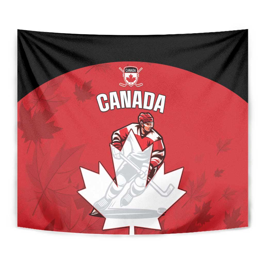 Canada Hockey Tapestry Maple Leaves Sporty Style