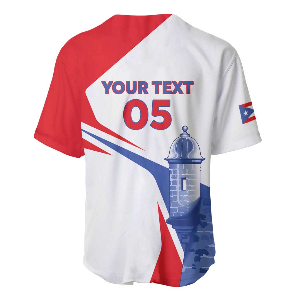 Puerto Rico Baseball Custom Baseball Jersey El Morro Sporty Style