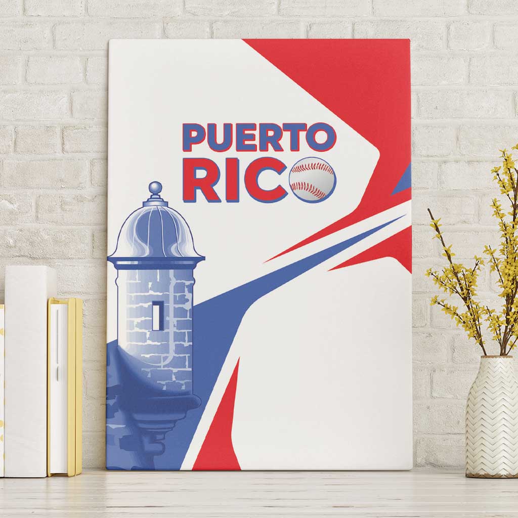 Puerto Rico Baseball Canvas Wall Art El Morro Sporty Style