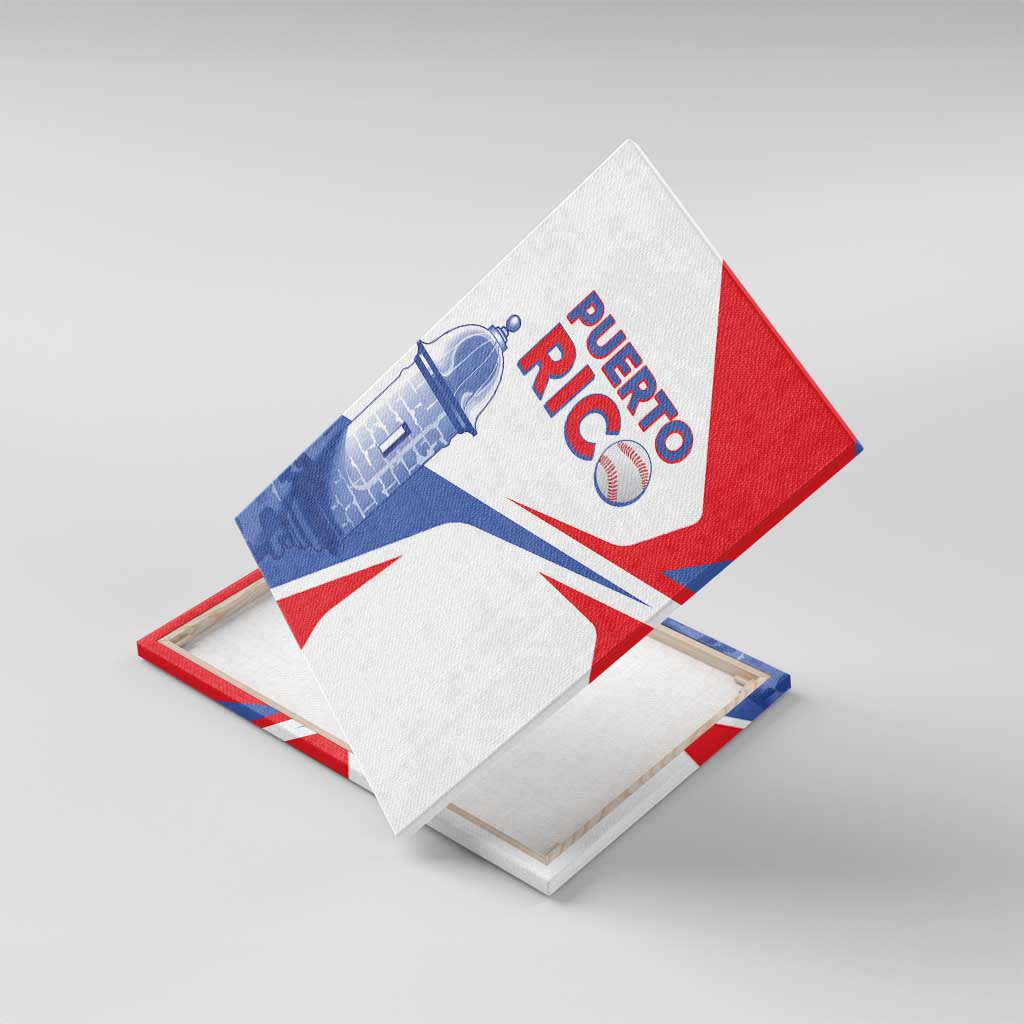 Puerto Rico Baseball Canvas Wall Art El Morro Sporty Style