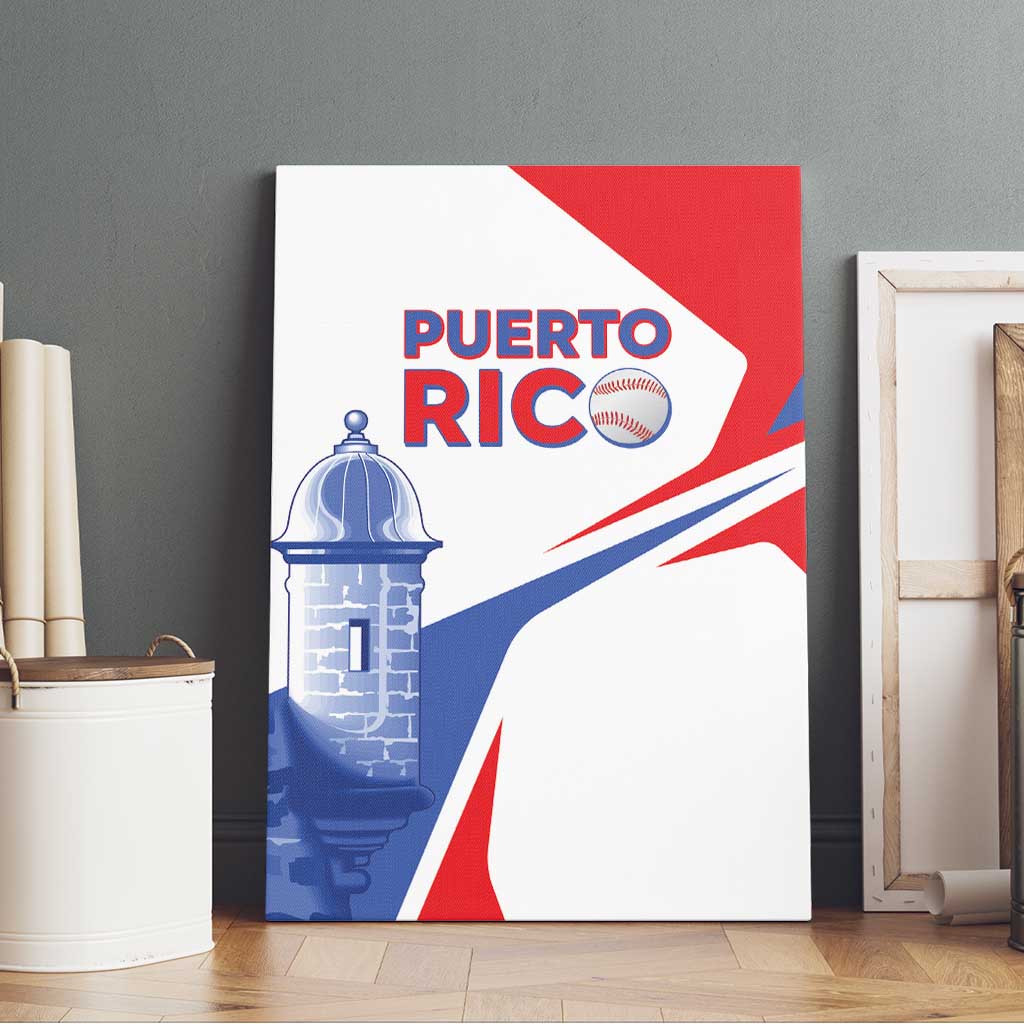 Puerto Rico Baseball Canvas Wall Art El Morro Sporty Style