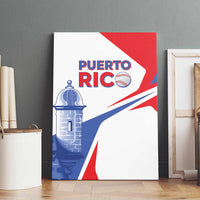 Puerto Rico Baseball Canvas Wall Art El Morro Sporty Style