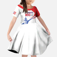 Puerto Rico Baseball Custom Family Matching Long Sleeve Bodycon Dress and Hawaiian Shirt El Morro Sporty Style