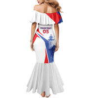 Puerto Rico Baseball Custom Family Matching Mermaid Dress and Hawaiian Shirt El Morro Sporty Style