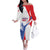 Puerto Rico Baseball Custom Family Matching Off The Shoulder Long Sleeve Dress and Hawaiian Shirt El Morro Sporty Style