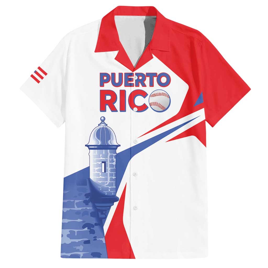 Puerto Rico Baseball Custom Family Matching Off Shoulder Maxi Dress and Hawaiian Shirt El Morro Sporty Style