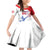 Puerto Rico Baseball Custom Family Matching Off Shoulder Short Dress and Hawaiian Shirt El Morro Sporty Style