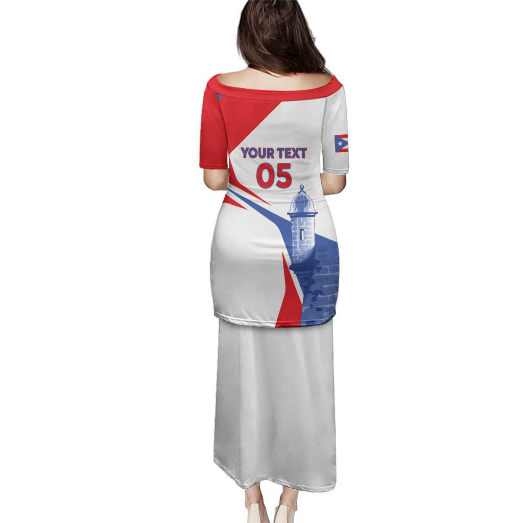 Puerto Rico Baseball Custom Family Matching Puletasi and Hawaiian Shirt El Morro Sporty Style