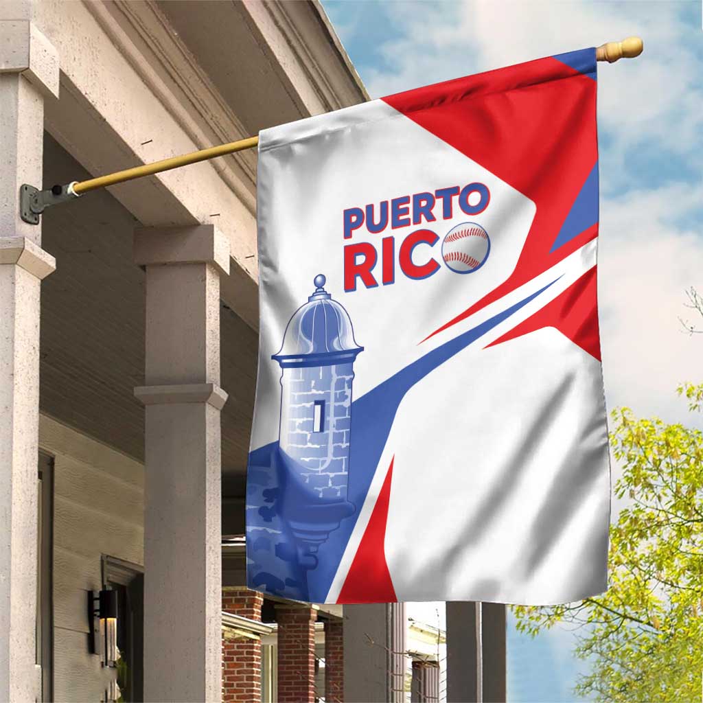 Puerto Rico Baseball Garden Flag El Morro Sporty Style