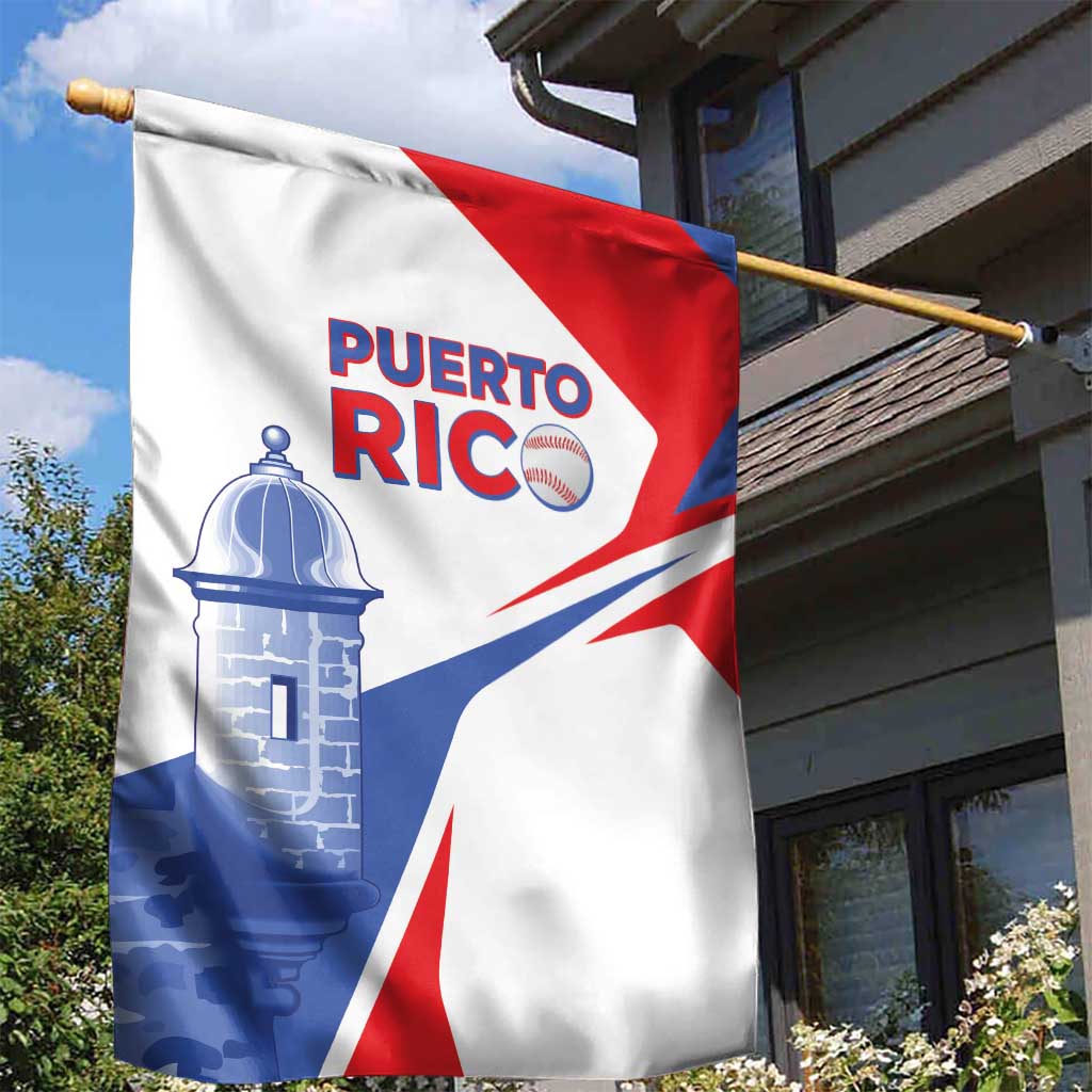 Puerto Rico Baseball Garden Flag El Morro Sporty Style