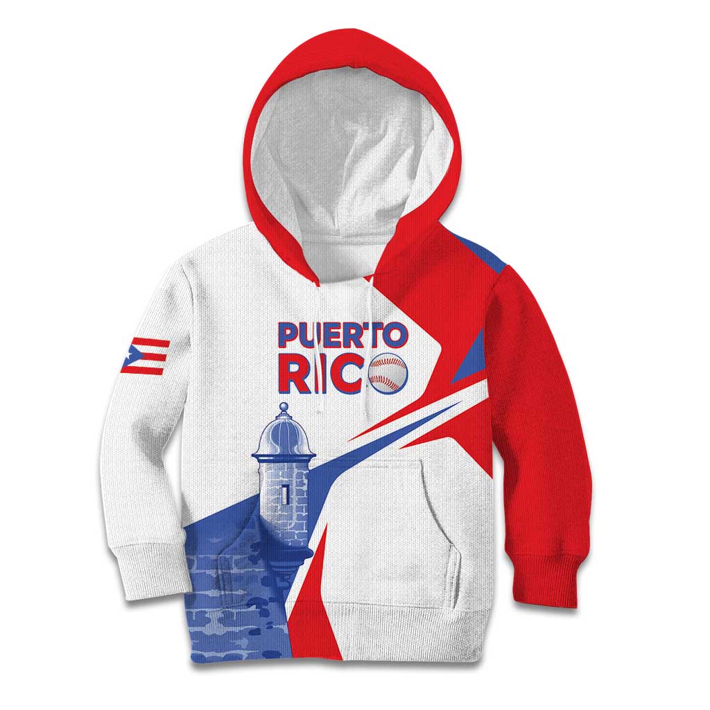 Puerto Rico Baseball Custom Kid Hoodie El Morro Sporty Style