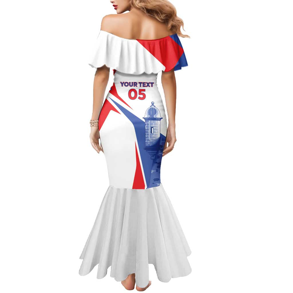 Puerto Rico Baseball Custom Mermaid Dress El Morro Sporty Style