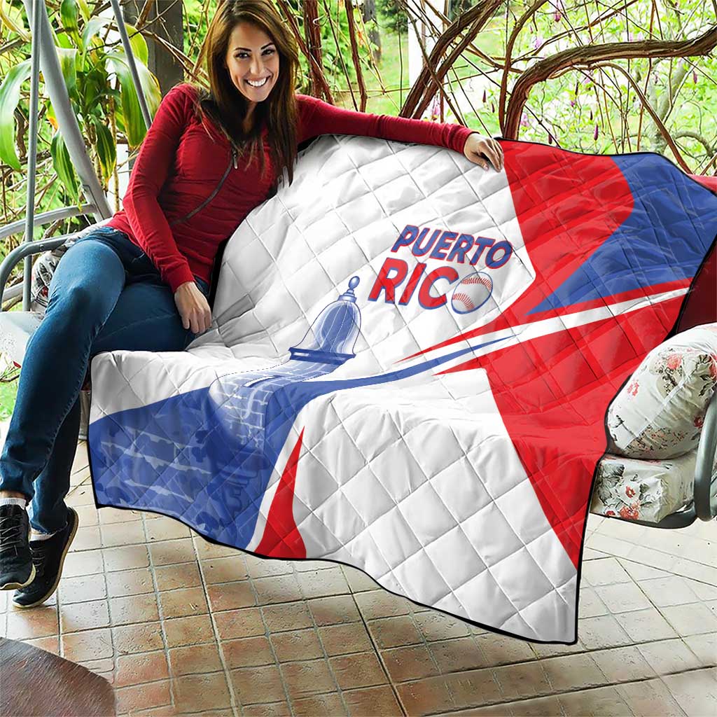 Puerto Rico Baseball Quilt El Morro Sporty Style