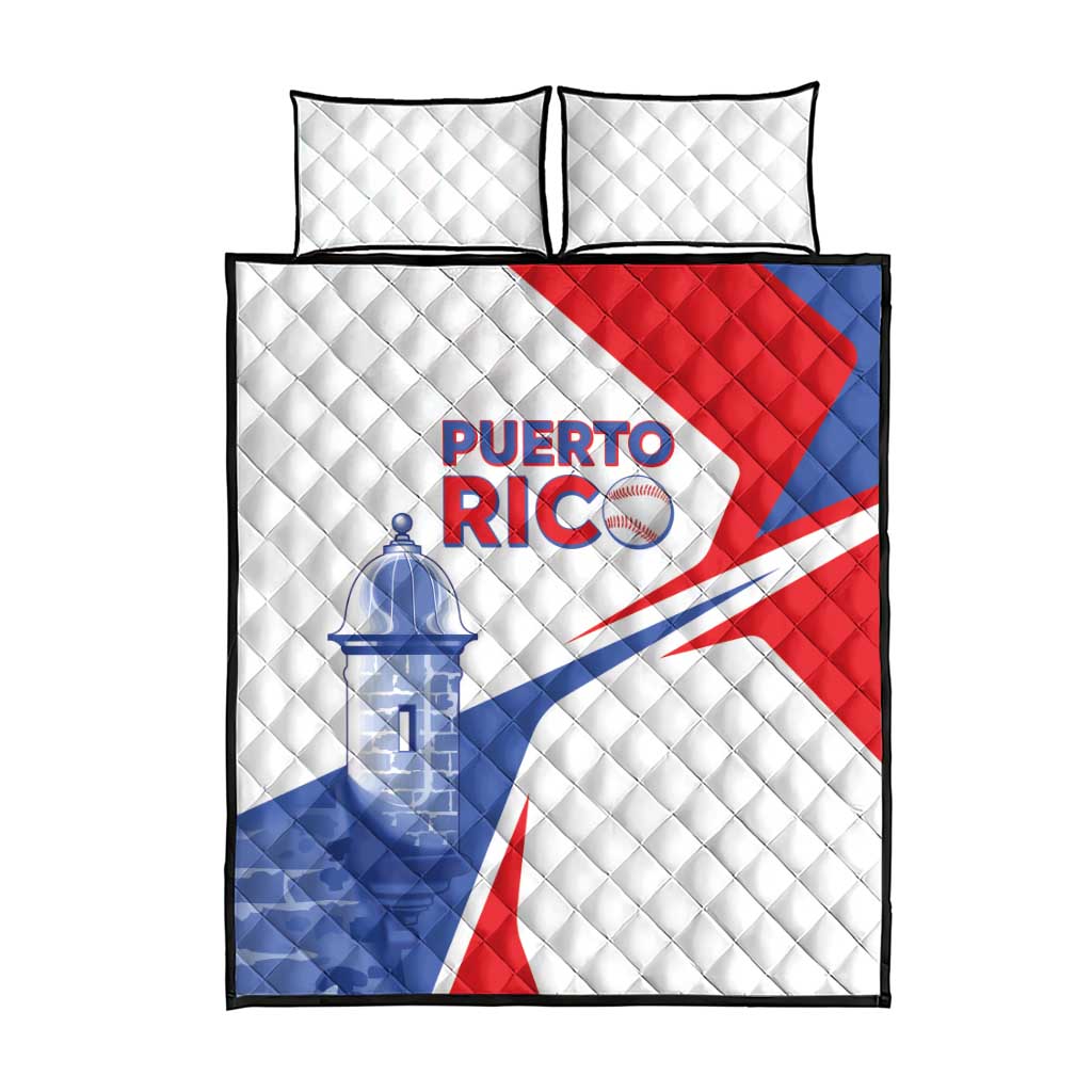 Puerto Rico Baseball Quilt Bed Set El Morro Sporty Style