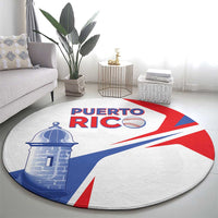 Puerto Rico Baseball Round Carpet El Morro Sporty Style