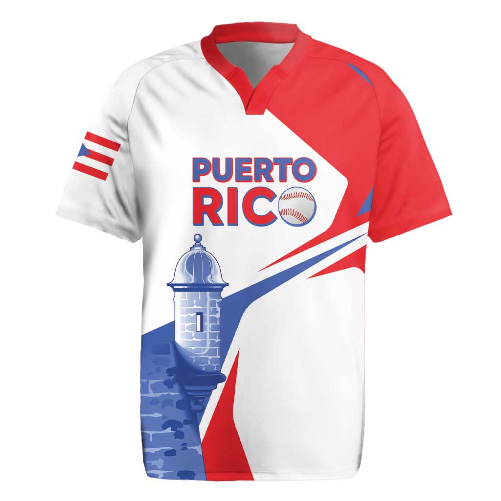Puerto Rico Baseball Custom Rugby Jersey El Morro Sporty Style