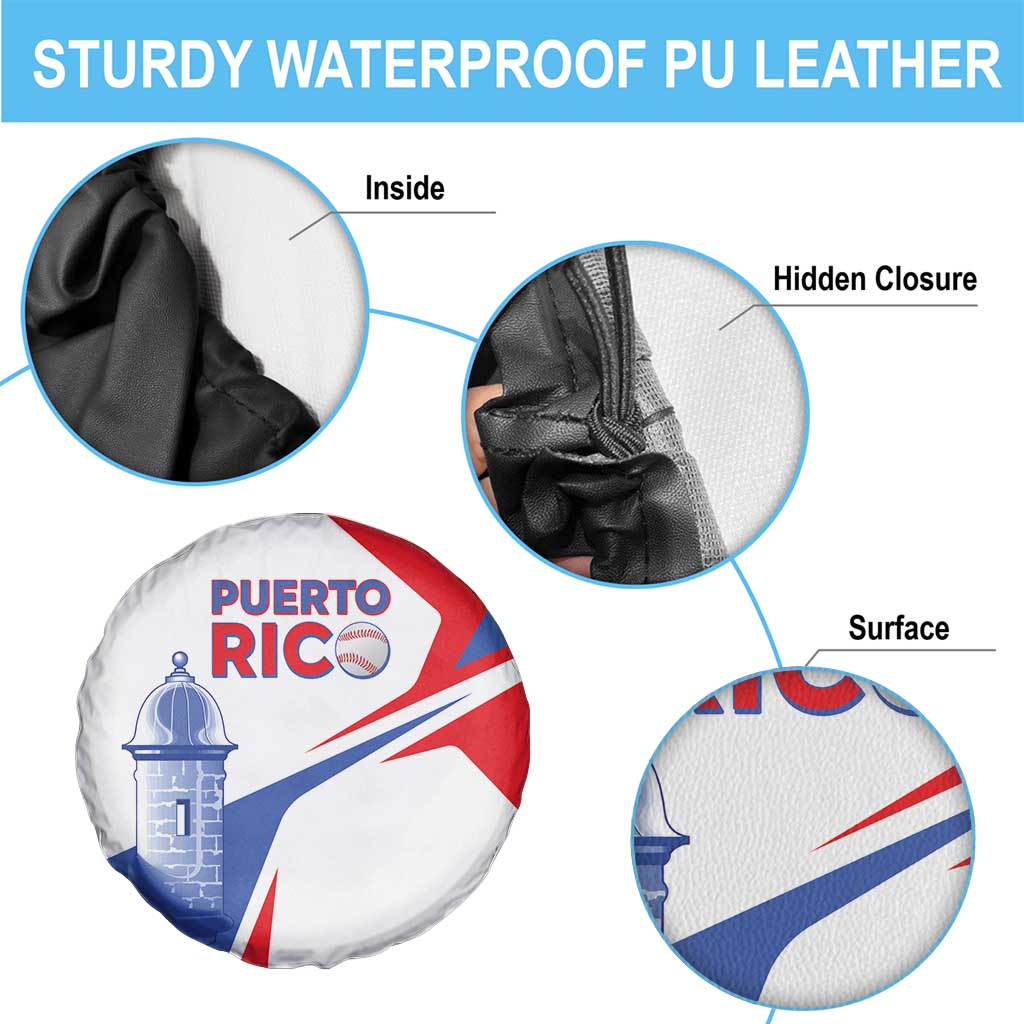 Puerto Rico Baseball Spare Tire Cover El Morro Sporty Style