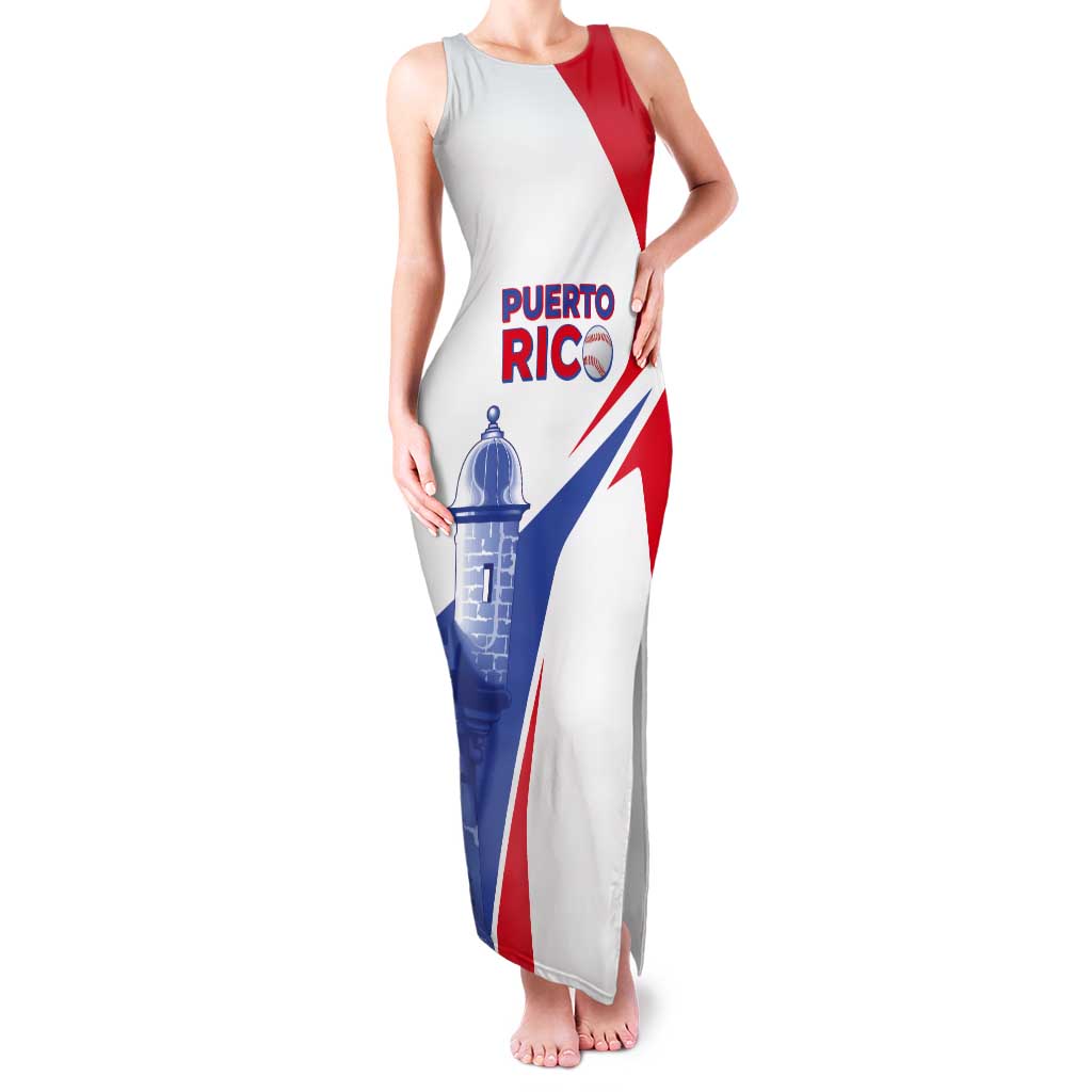 Puerto Rico Baseball Custom Tank Maxi Dress El Morro Sporty Style