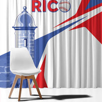 Puerto Rico Baseball Window Curtain El Morro Sporty Style