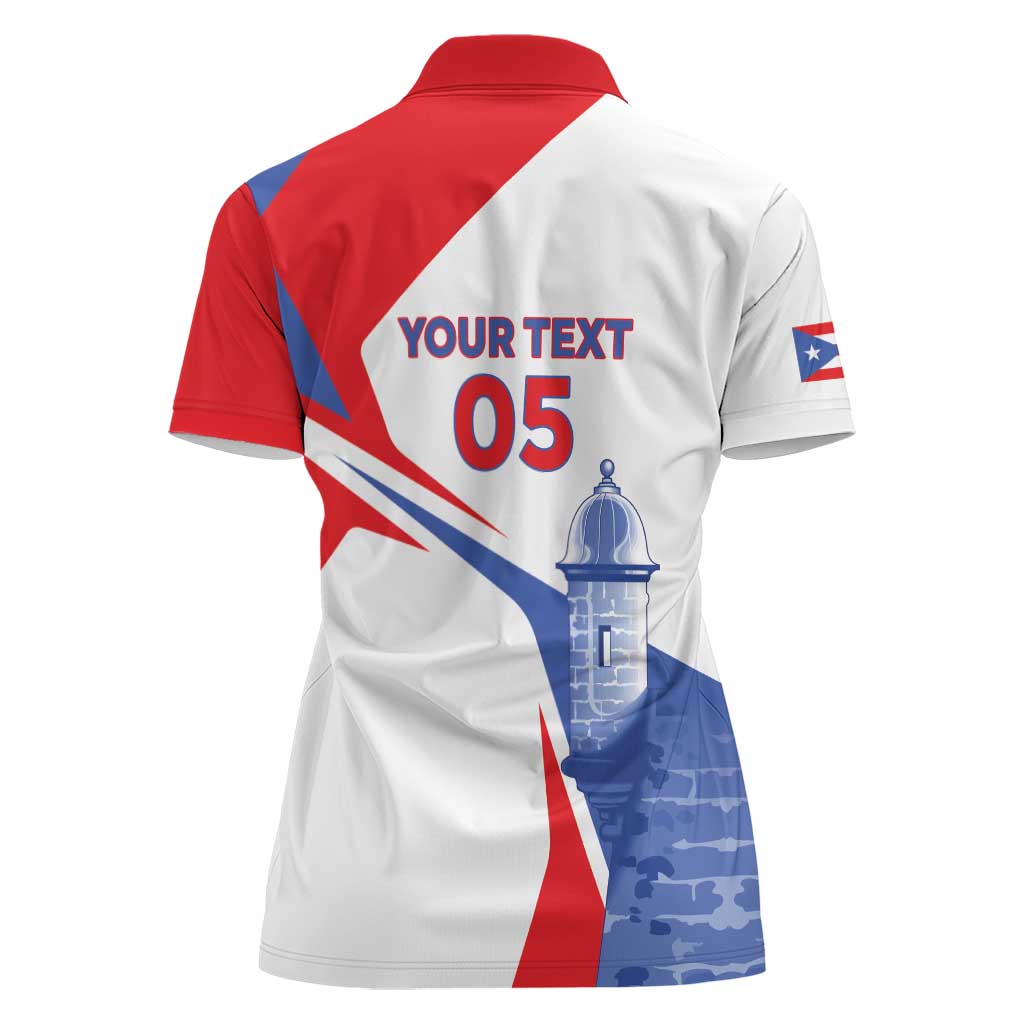Puerto Rico Baseball Custom Women Polo Shirt El Morro Sporty Style