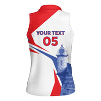 Puerto Rico Baseball Custom Women Sleeveless Polo Shirt El Morro Sporty Style