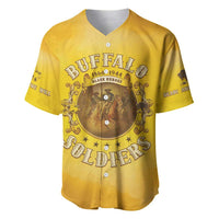 Honor Buffalo Soldiers Baseball Jersey African American Cavalry Yellow Version - Wonder Print Shop