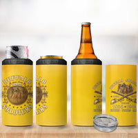 Honor Buffalo Soldiers 4 in 1 Can Cooler Tumbler African American Cavalry Yellow Version - Wonder Print Shop
