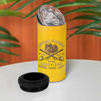 Honor Buffalo Soldiers 4 in 1 Can Cooler Tumbler African American Cavalry Yellow Version - Wonder Print Shop