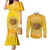 Honor Buffalo Soldiers Couples Matching Mermaid Dress and Long Sleeve Button Shirt African American Cavalry Yellow Version - Wonder Print Shop