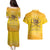 Honor Buffalo Soldiers Couples Matching Puletasi and Hawaiian Shirt African American Cavalry Yellow Version - Wonder Print Shop