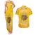 Honor Buffalo Soldiers Couples Matching Tank Maxi Dress and Hawaiian Shirt African American Cavalry Yellow Version - Wonder Print Shop