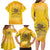 Honor Buffalo Soldiers Family Matching Long Sleeve Bodycon Dress and Hawaiian Shirt African American Cavalry Yellow Version - Wonder Print Shop
