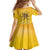 Honor Buffalo Soldiers Family Matching Off The Shoulder Long Sleeve Dress and Hawaiian Shirt African American Cavalry Yellow Version - Wonder Print Shop