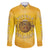 Honor Buffalo Soldiers Family Matching Off The Shoulder Long Sleeve Dress and Hawaiian Shirt African American Cavalry Yellow Version - Wonder Print Shop