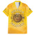 Honor Buffalo Soldiers Family Matching Puletasi and Hawaiian Shirt African American Cavalry Yellow Version - Wonder Print Shop