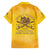 Honor Buffalo Soldiers Family Matching Puletasi and Hawaiian Shirt African American Cavalry Yellow Version - Wonder Print Shop