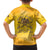 Honor Buffalo Soldiers Family Matching Short Sleeve Bodycon Dress and Hawaiian Shirt African American Cavalry Yellow Version - Wonder Print Shop